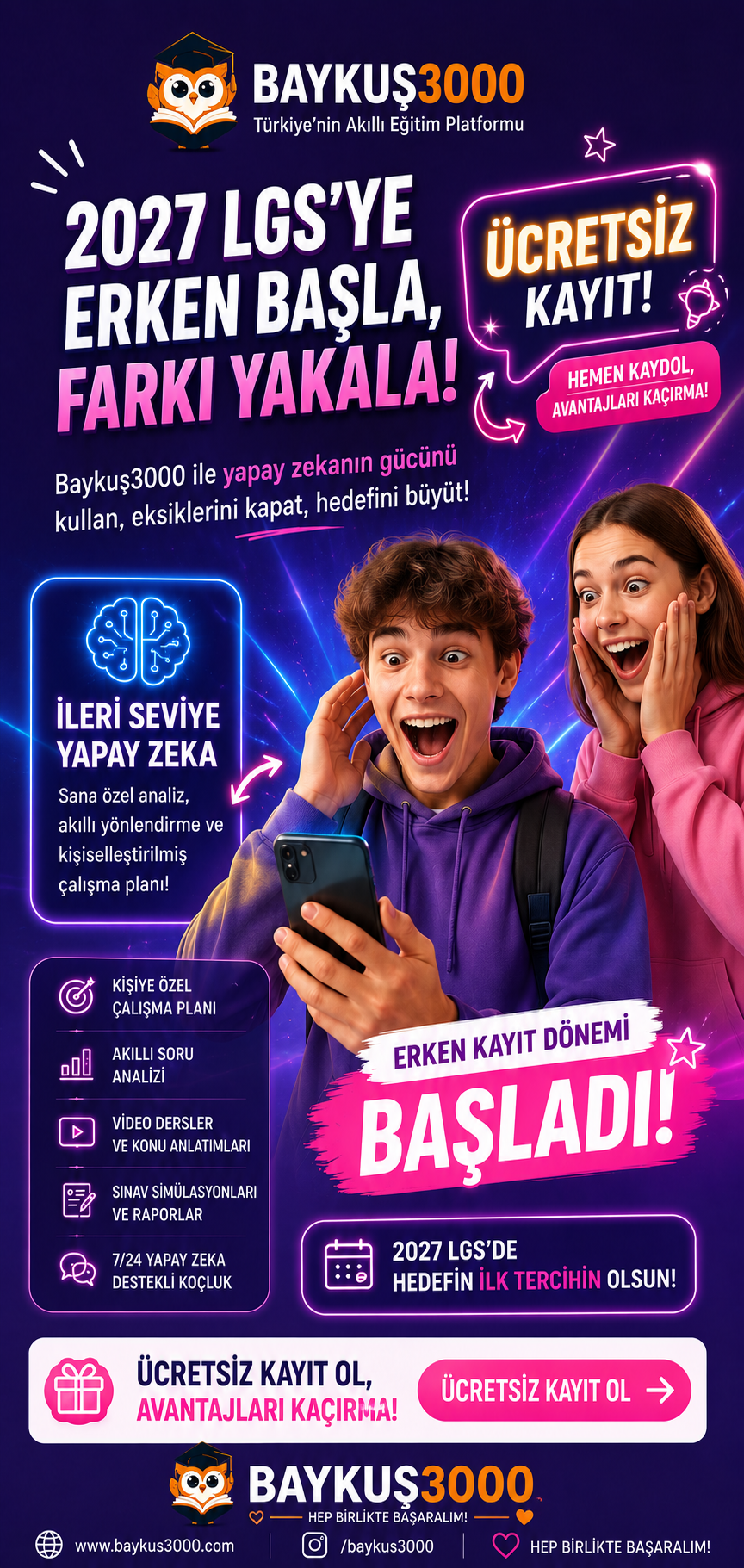 Ücretsiz LGS 2027 Tüm Dersler
